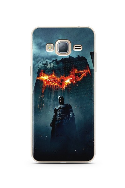 Batman Tasarım Süper Şeffaf Silikon Telefon Kılıfı Samsung J3 (2016)