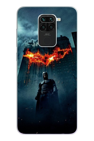 Batman Tasarım Süper Şeffaf Silikon Telefon Kılıfı Xiomai Redmi Note 9