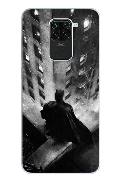 Batman Tasarım Süper Şeffaf Silikon Telefon Kılıfı Xiomai Redmi Note 9