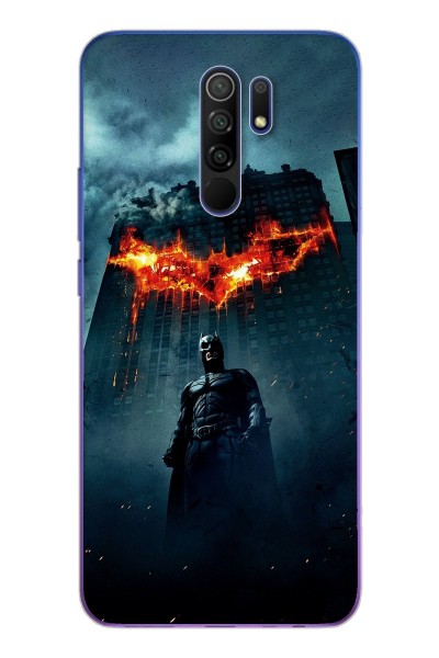 Batman Tasarım Süper Şeffaf Silikon Xiomai Redmi 9 Telefon Kılıfı