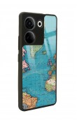 Camon 20 4G Atlantic Map Tasarımlı Glossy Telefon Kılıfı