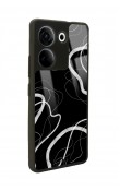 Camon 20 4G Black Wave Tasarımlı Glossy Telefon Kılıfı