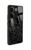 Camon 20 4G Dark Leaf Tasarımlı Glossy Telefon Kılıfı