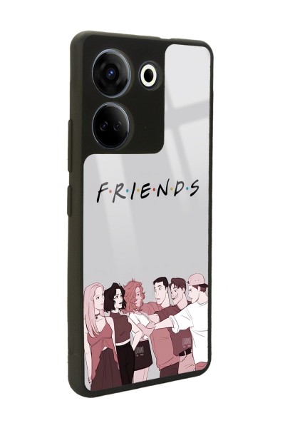 Camon 20 4G Doodle Friends Tasarımlı Glossy Telefon Kılıfı