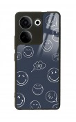 Camon 20 4G Doodle Smile Tasarımlı Glossy Telefon Kılıfı