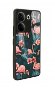 Camon 20 4G Flamingo Leaf Tasarımlı Glossy Telefon Kılıfı