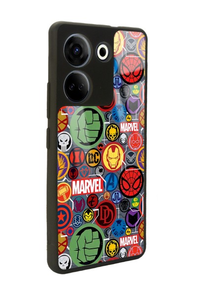 Camon 20 4G Marvel Face Tasarımlı Glossy Telefon Kılıfı