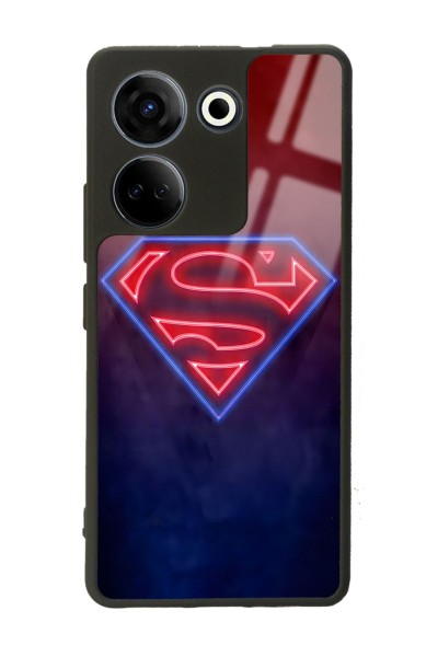 Camon 20 4G Neon Superman Tasarımlı Glossy Telefon Kılıfı
