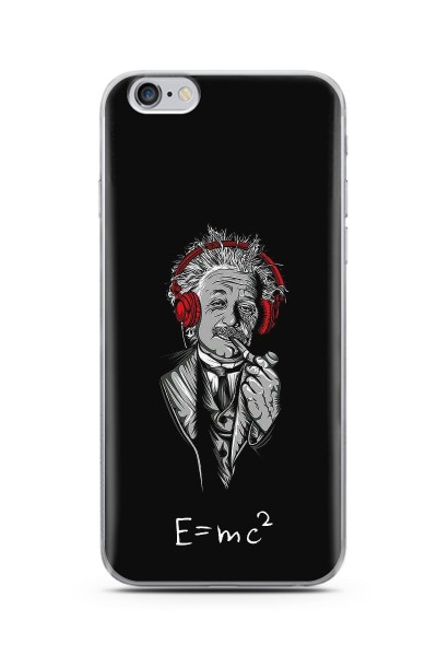 Einstein Tasarım Süper Şeffaf Silikon Telefon Kılıfı iPhone 6 Plus