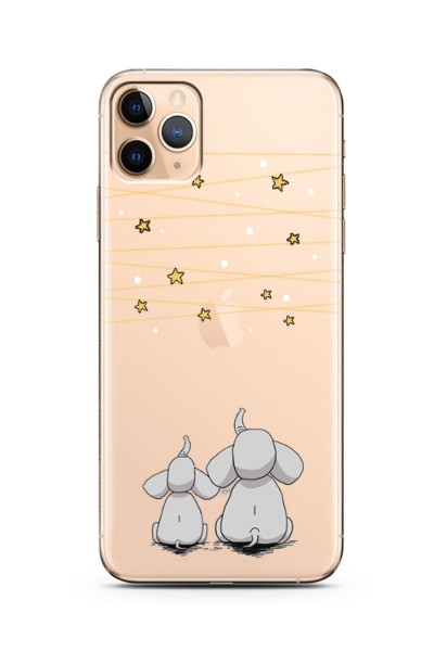 Filler Tasarımlı Süper Şeffaf Silikon iPhone 11 Pro Telefon Kılıfı