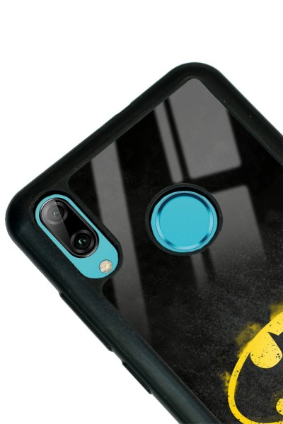 Huawei Y7 (2019) Yellow Batman Tasarımlı Glossy Telefon Kılıfı