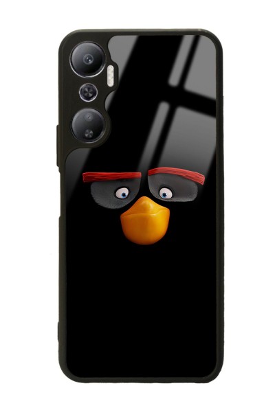 İnfinix Hot 20 Black Angry Birds Tasarımlı Glossy Telefon Kılıfı