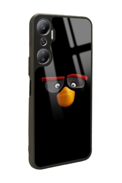 İnfinix Hot 20 Black Angry Birds Tasarımlı Glossy Telefon Kılıfı