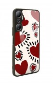 İnfinix Hot 20 Brush Heart Tasarımlı Glossy Telefon Kılıfı