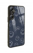 İnfinix Hot 20 Doodle Smile Tasarımlı Glossy Telefon Kılıfı