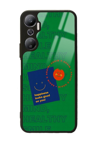 İnfinix Hot 20 Happy Green Tasarımlı Glossy Telefon Kılıfı