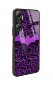 İnfinix Hot 20 Lila Batman Tasarımlı Glossy Telefon Kılıfı
