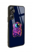İnfinix Hot 20 Neon Astronot Tasarımlı Glossy Telefon Kılıfı