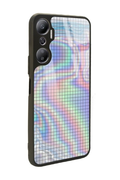 İnfinix Hot 20 Neon Dama Tasarımlı Glossy Telefon Kılıfı