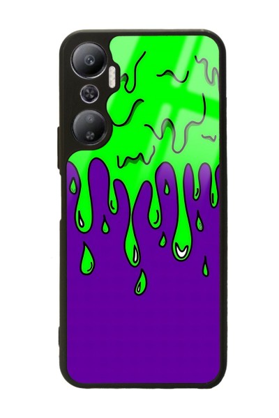 İnfinix Hot 20 Neon Damla Tasarımlı Glossy Telefon Kılıfı