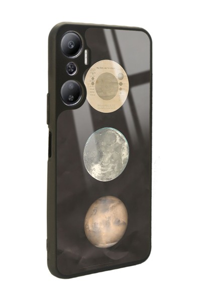 İnfinix Hot 20 Night Moon Tasarımlı Glossy Telefon Kılıfı