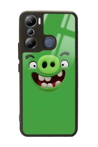 İnfinix Hot 20i Green Angry Birds Tasarımlı Glossy Telefon Kılıfı