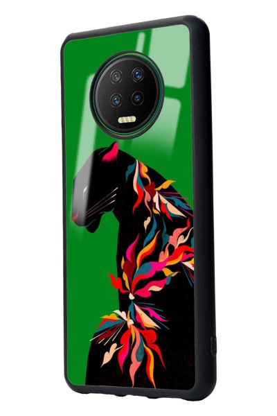Infinix Note 7 Renkli Leopar Tasarımlı Glossy Telefon Kılıfı