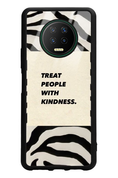 Infinix Note 7 Zebra Motto Tasarımlı Glossy Telefon Kılıfı