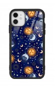 iPhone 11 Ay Güneş Pijama Tasarımlı Glossy Telefon Kılıfı