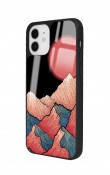 iPhone 11 Dağ Güneş Tasarımlı Glossy Telefon Kılıfı