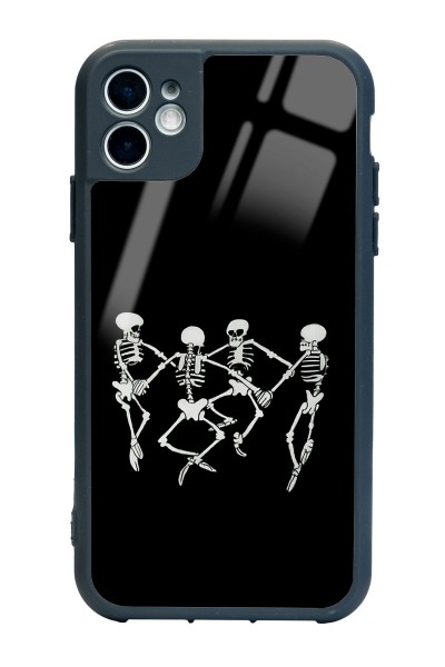 iPhone 11 Dancer Skeleton Tasarımlı Glossy Telefon Kılıfı