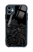 iPhone 11 Dark Leaf Tasarımlı Glossy Telefon Kılıfı