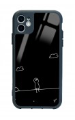 iPhone 11 Doodle Casper Tasarımlı Glossy Telefon Kılıfı