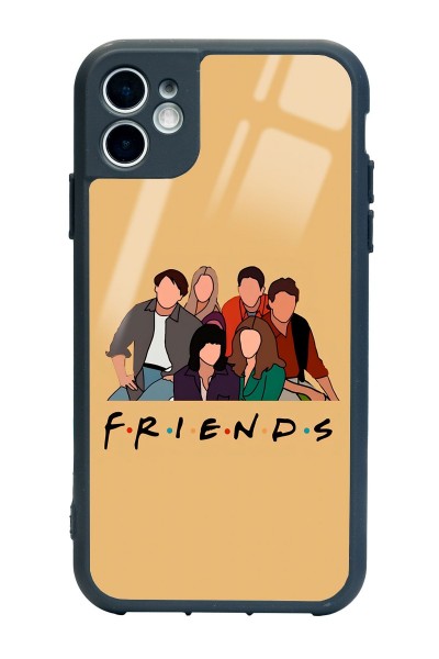 iPhone 11 Friends Tasarımlı Glossy Telefon Kılıfı
