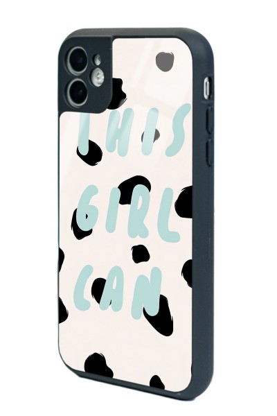 iPhone 11 Girl Can Tasarımlı Glossy Telefon Kılıfı