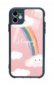 iPhone 11 Happy Cloude Tasarımlı Glossy Telefon Kılıfı