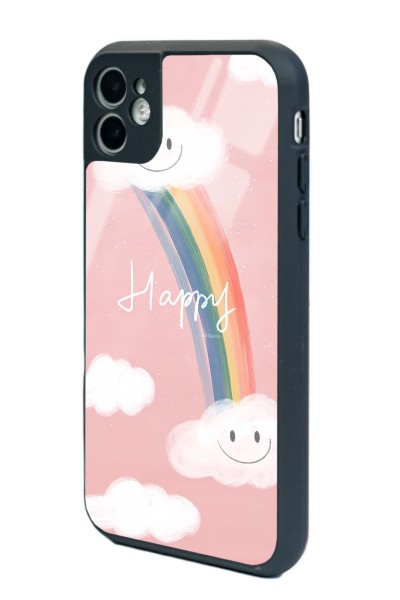 iPhone 11 Happy Cloude Tasarımlı Glossy Telefon Kılıfı