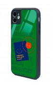 iPhone 11 Happy Green Tasarımlı Glossy Telefon Kılıfı