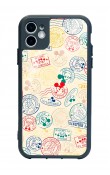 iPhone 11 Mickey Stamp Tasarımlı Glossy Telefon Kılıfı