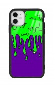 iPhone 11 Neon Damla Tasarımlı Glossy Telefon Kılıfı