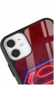 iPhone 11 Neon Superman Tasarımlı Glossy Telefon Kılıfı
