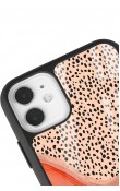 iPhone 11 Nude Benekli Tasarımlı Glossy Telefon Kılıfı