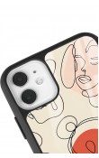 iPhone 11 Nude Maske Tasarımlı Glossy Telefon Kılıfı