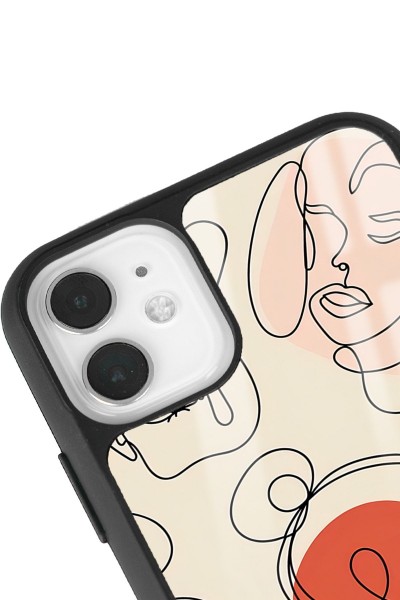iPhone 11 Nude Maske Tasarımlı Glossy Telefon Kılıfı