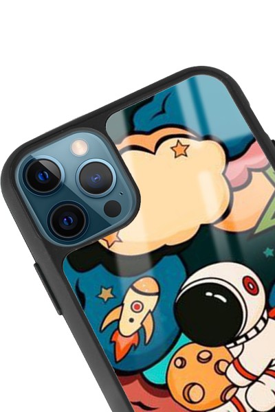 iPhone 11 Pro Baby Astronaut Tasarımlı Glossy Telefon Kılıfı