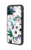 iPhone 11 Pro Beyaz Çiçek Tasarımlı Glossy Telefon Kılıfı