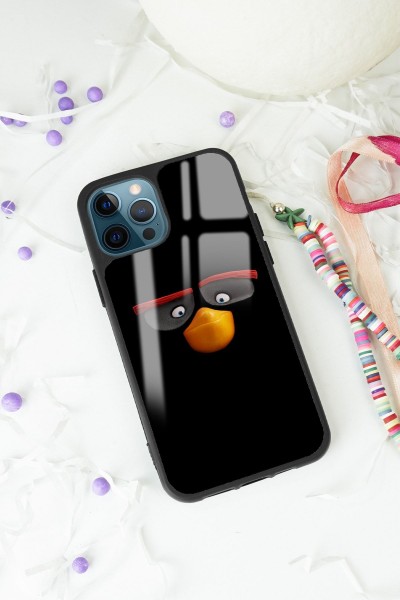 iPhone 11 Pro Black Angry Birds Tasarımlı Glossy Telefon Kılıfı