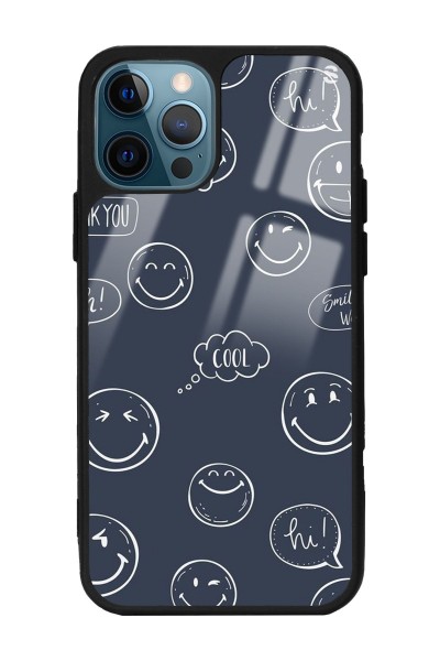 iPhone 11 Pro Doodle Smile Tasarımlı Glossy Telefon Kılıfı