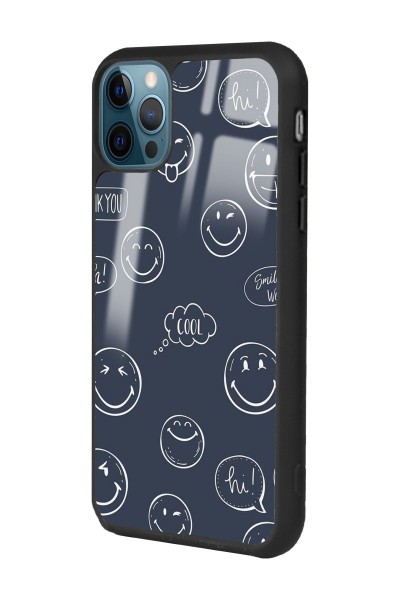 iPhone 11 Pro Doodle Smile Tasarımlı Glossy Telefon Kılıfı