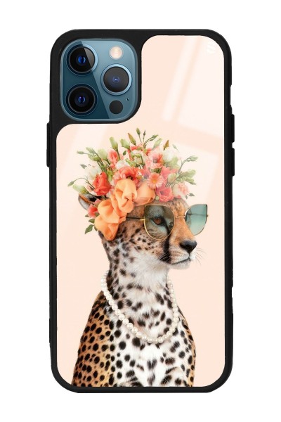 iPhone 11 Pro Influencer Leopar Kedi Tasarımlı Glossy Telefon Kılıfı